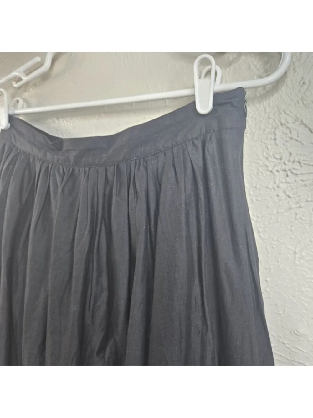 Gap A Line Maxi Skirt 4 Black Cotton Floral Lace Trim Flowy Boho Summer Vacation - Picture 9 of 11